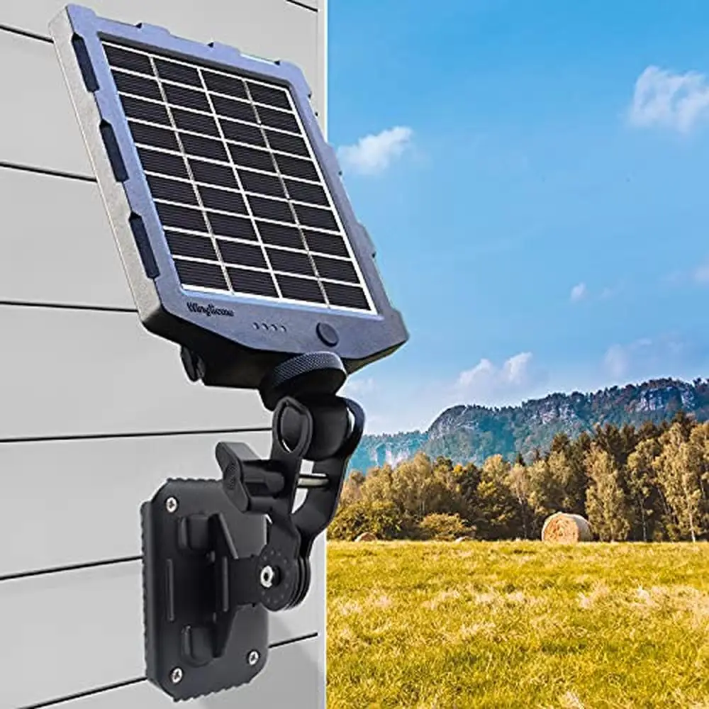 Solar Panel Charger Kit Outdoor Security Cameras 6V/12V Rechargeable Battery IP66 Eco-Friendly