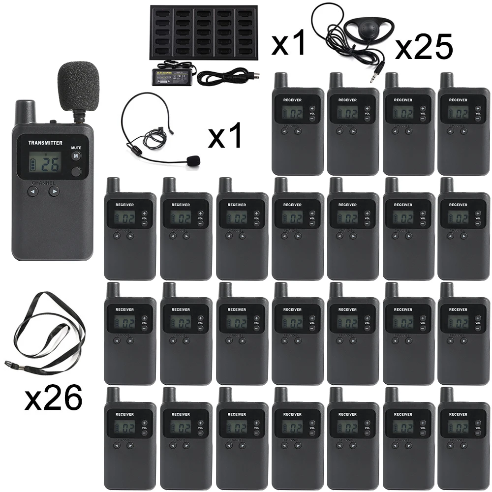

Беспроводная система гида с шепотным турдом для синхронного интерпретации, аудиопутеводитель, конференции, преподавания, туризма, посетителей, церкви