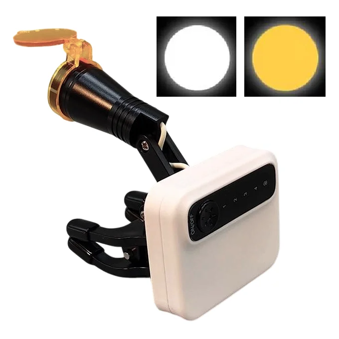 

Custm Switchable Lighting Dentl Equipments Plastic Headlight Headlamp Wireless Dentl