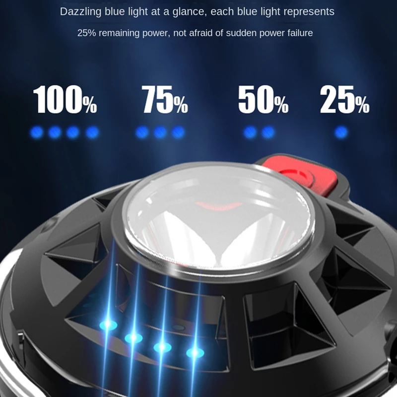 Lampu gantung tenda portabel luar ruangan, 1Set lampu Kemah dengan Magnet darurat LED multifungsi