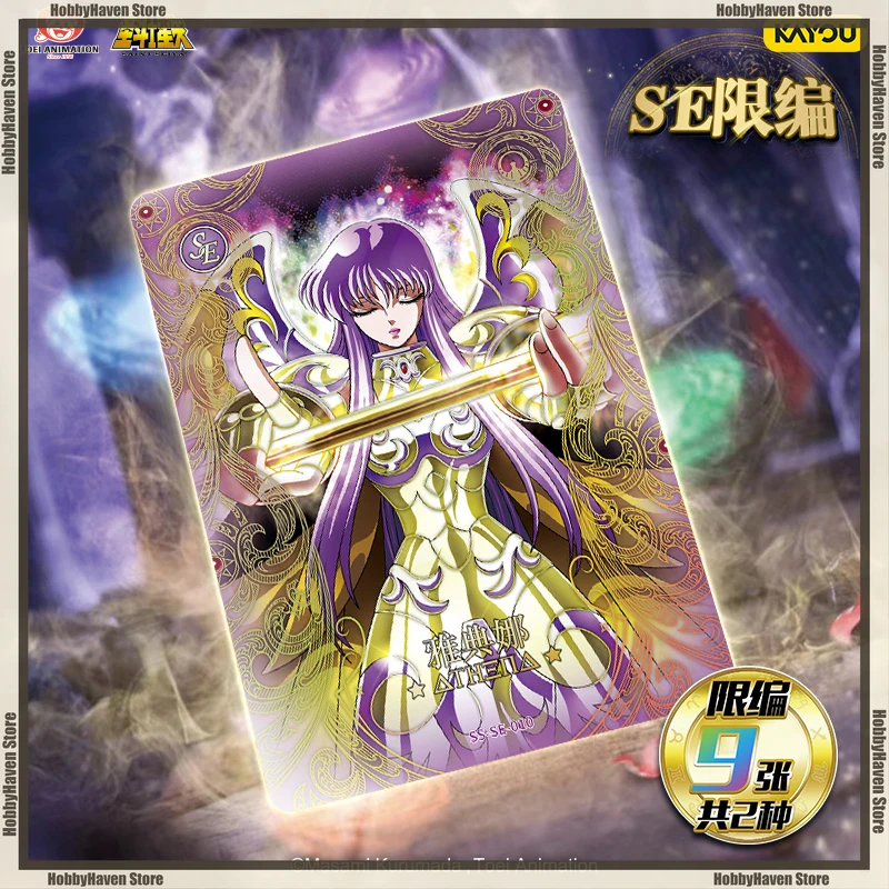 متوفر في المخزون لعبة الورق Saint Seiya's Fourth Saint Clothes بطاقة الصحوة الإصدار الرسمي مجموعة البطاقات الطرفية هدية