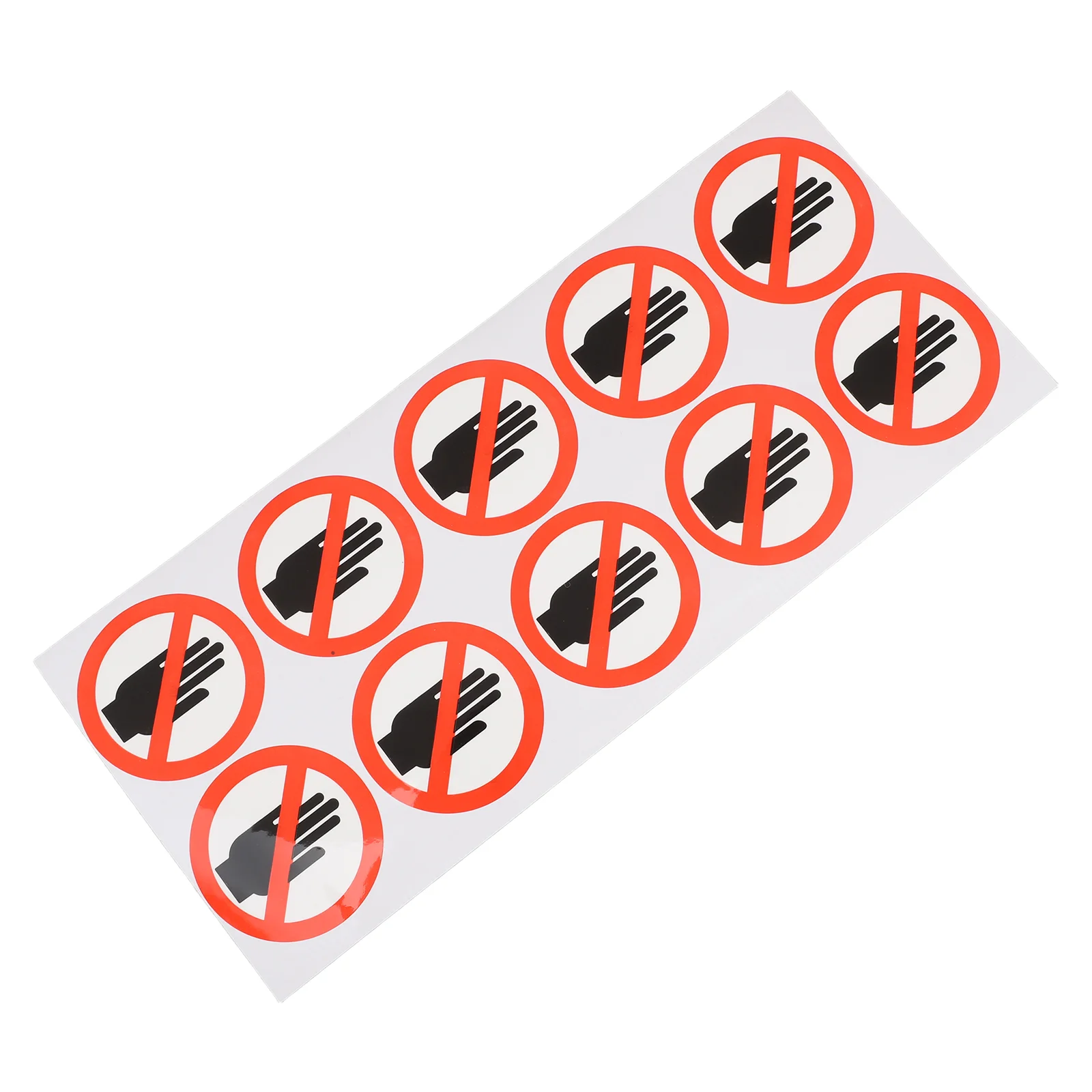 No Touching Sticker Stickers Do Not Warning Sign Electrical Appliance Pvc Please