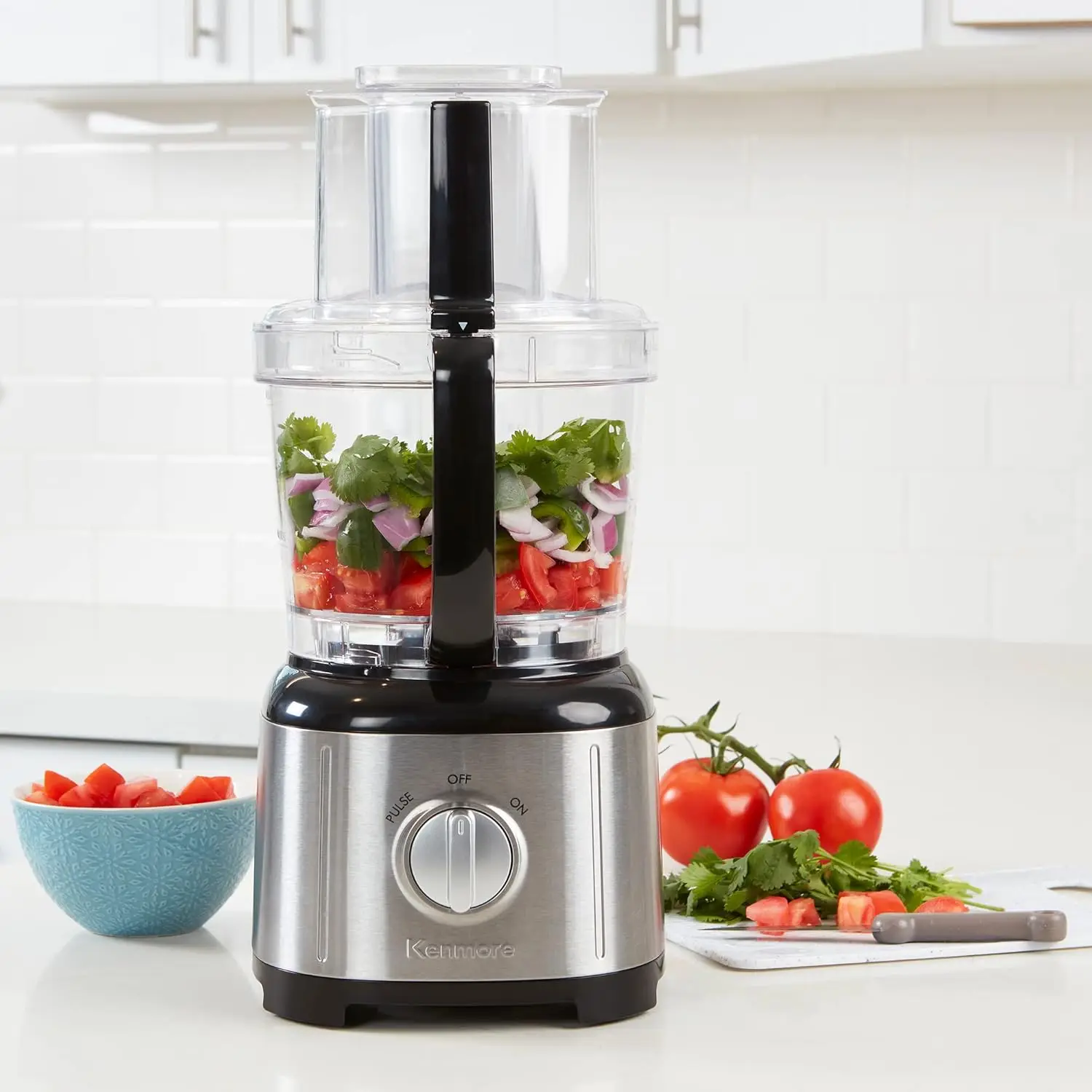 Food Processor Blender and Vegetable Chopper | 7 Funtions For Reversible Slicing/Shredding Disc Chop Slice Shred Mince G