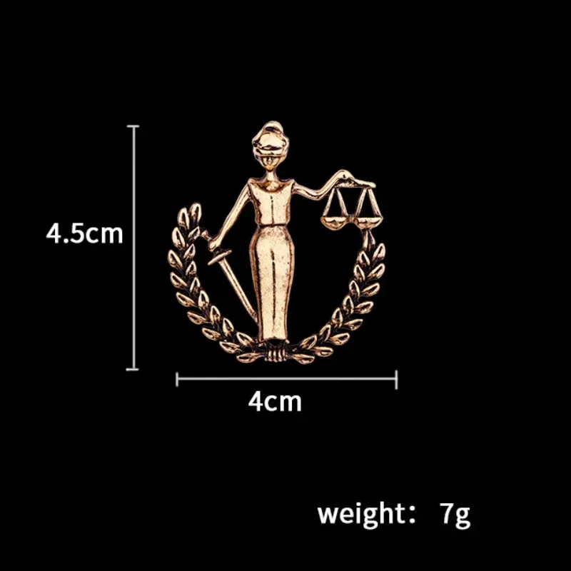 Retro Alloy Libra Constellation Brooches for Women Men Ear of Wheat Lapel Pins Luxury Jewelry Badge Accessories for Clothing