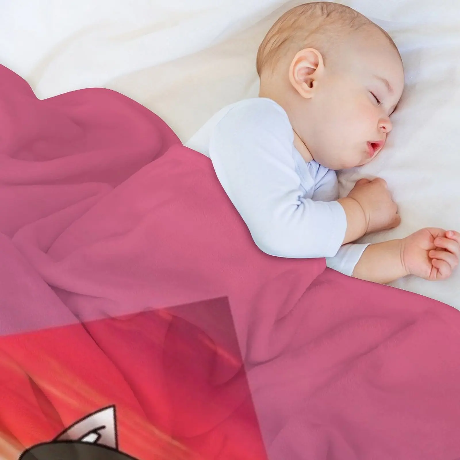 لطيف فتاة سلسلة Gacha - إيما رمي بطانية أريكة عملاقة فاخرة سانت هدايا عيد الميلاد البطانيات لبطانيات السرير