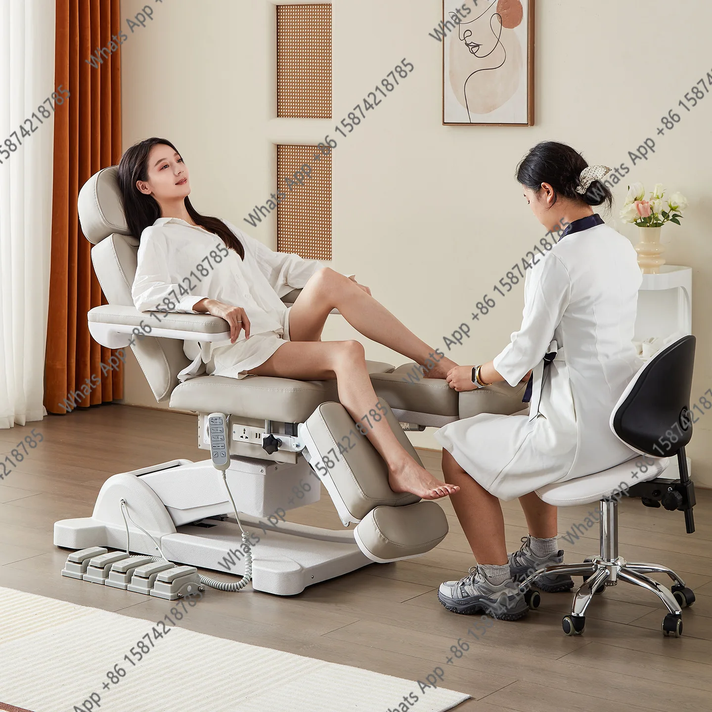 Multifunctional Electric Pedicure Chair Pedicure Shop Foot Soaking Chair Foot Reclining Chair Foot Bath Automatic Beauty Bed 3