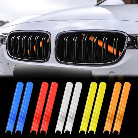 자동차 전면 그릴 트림 스트립 장식 스티커, BMW F30 F31 F32 F33 F34 F36 F20 F21 F22 F23 G29 1 2 3 4