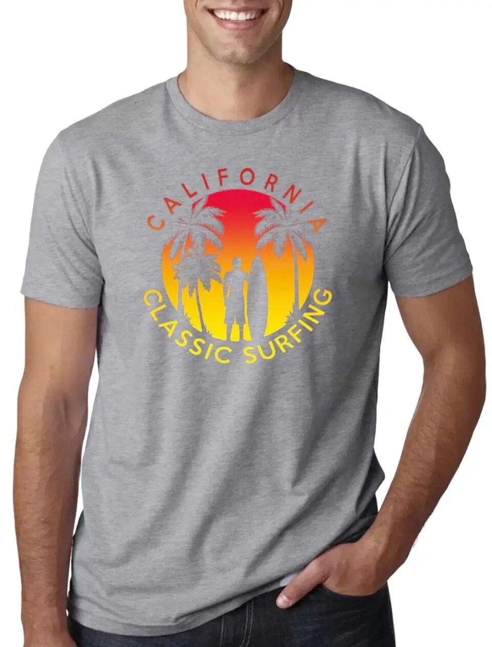 California Classic Surfing T-Shirt – Ride the Waves in Style!