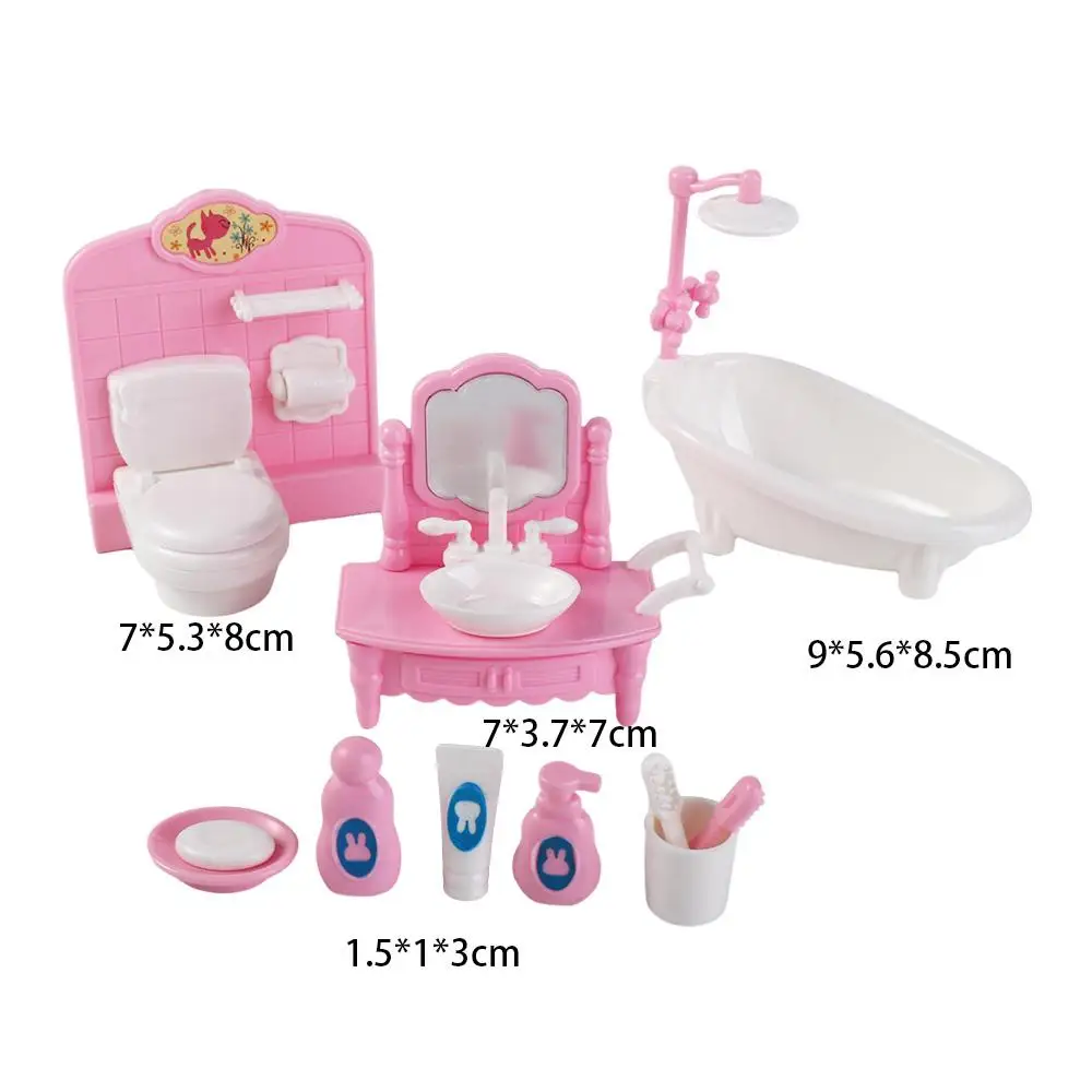 Simulation Möbel Rosa Pretend Play Sessel Couch Set Puppenhaus Zubehör Miniaturen Möbel Puppenhaus Möbel