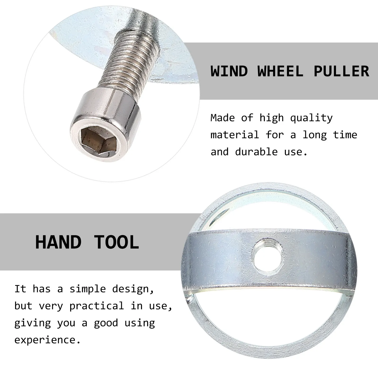 1Pcs Range Hood Wind Wheel Puller Metal Fan Impeller Removal Tool Hand Tool Sturdy Corrosion Resistant for Range Hood Repair