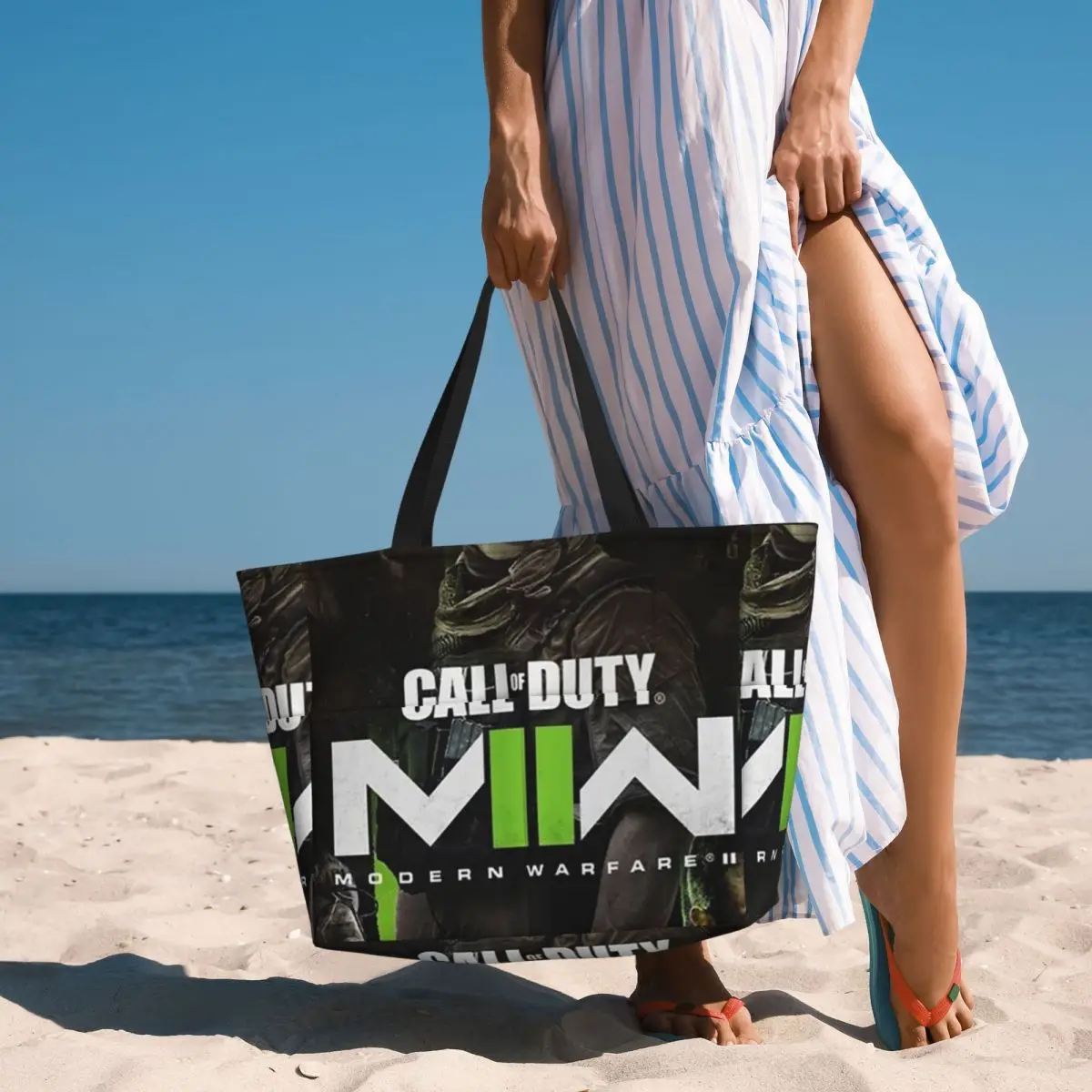 Call Of Duty Warzone Small Computer Beach Tote Bag Sport Gym Yoga Duffle Large Tote Bag Women Travel Bag Fitness bag