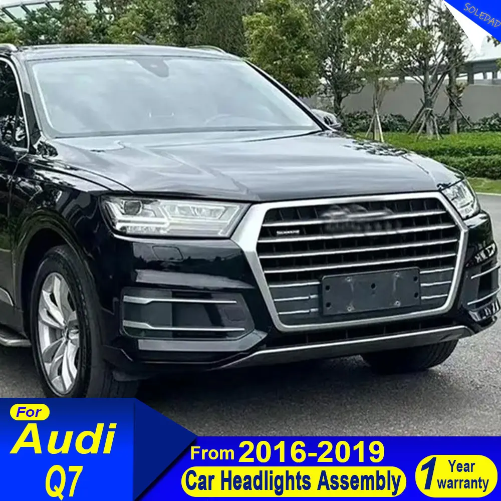 

Car LED HeadLamp For Audi Q7 Headlight 2016-2019 HeadLamp Drl Projector Lens Accessories Assembly Turn signal Plug and play