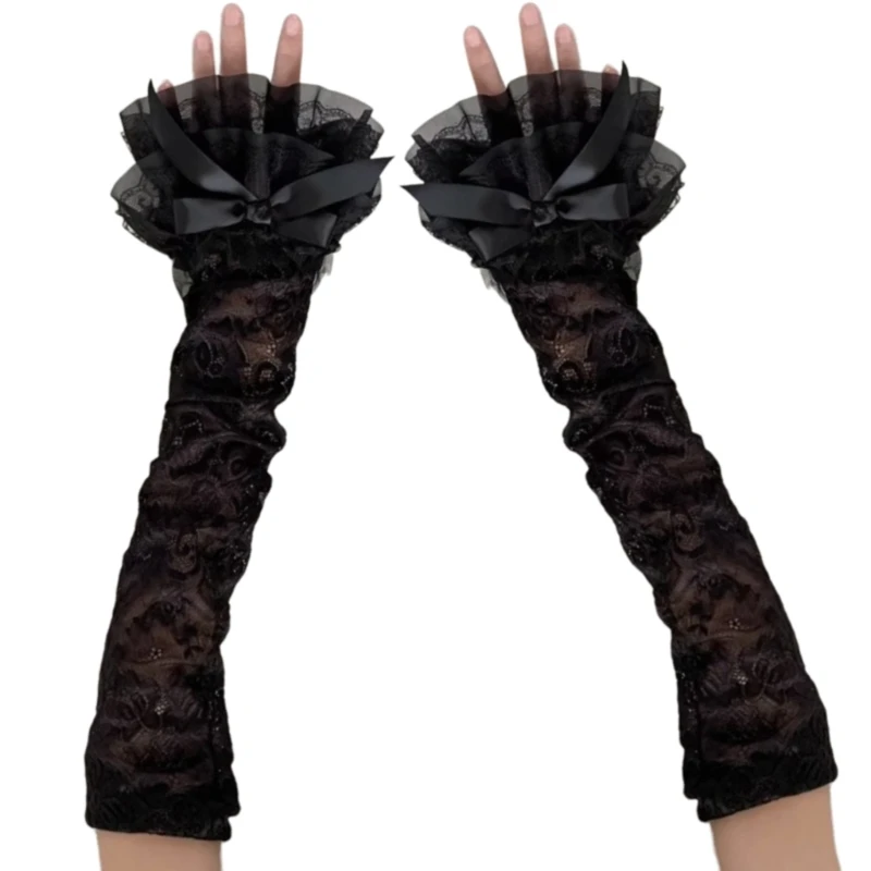 Gants sans doigts, manches bras Punk, Costume d'halloween, fourniture mariée, livraison directe