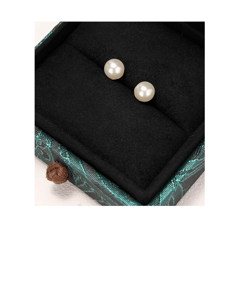 Oirlv Schmuckbox im chinesischen Stil, dunkelgrün, Schmuck-Organizer für Ringe, Ohrringe, Halsketten, Armbänder, tragbare Aufbewahrungsbox, Geschenkverpackung. – Detail 11