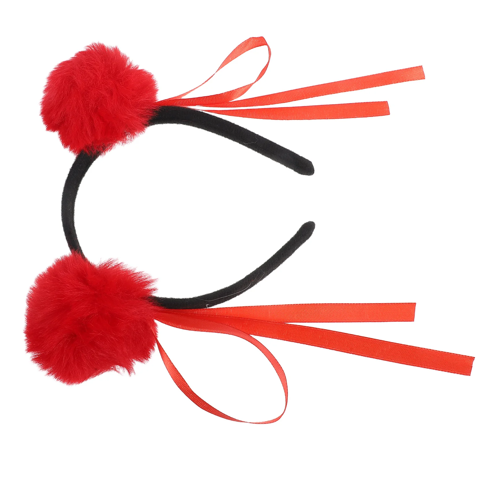 

Pompom Ball Kids Carnival Hair Accessory Toddler Hair Hoop Chinese Costume Carnival Accessory Performance Dressup