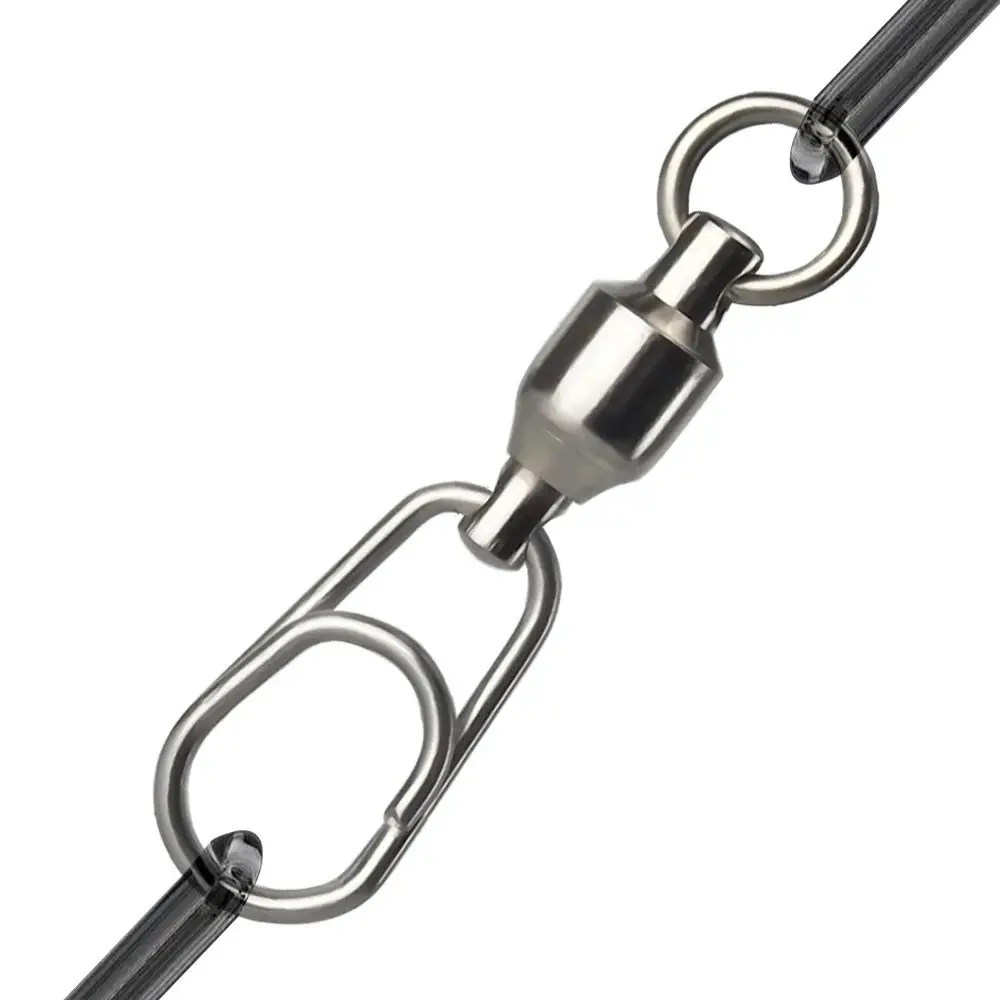 5 sztuk łożyska obrotowe ze stali nierdzewnej haki owalne dzielone pierścienie Snap Rolling Lure łączący pierścień Jig złącze akcesoria wędkarskie — zdjęcie 6