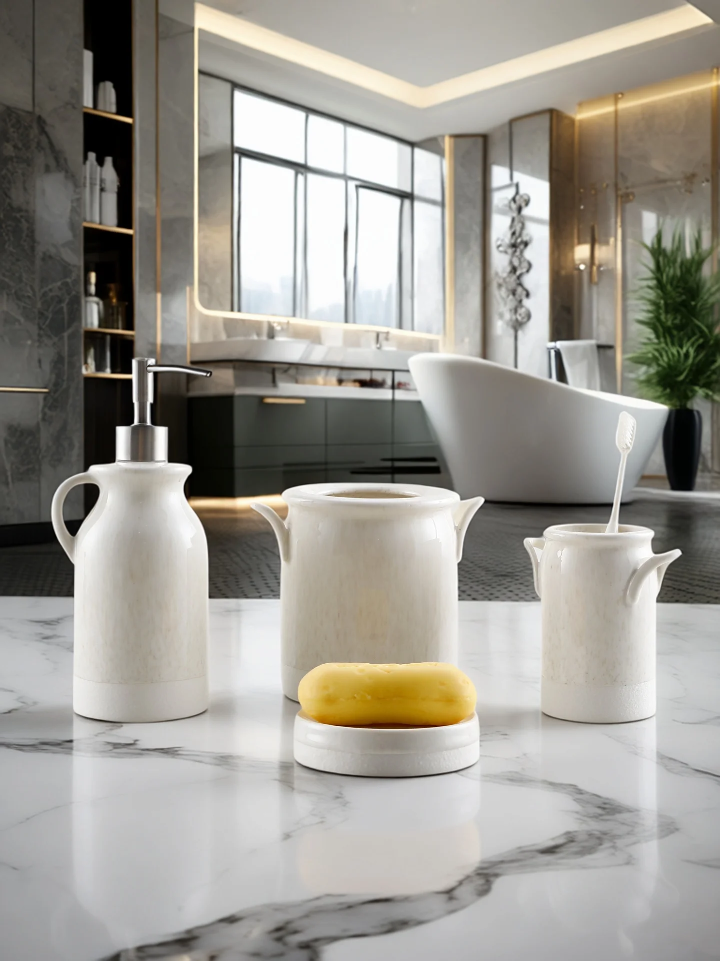 

KULE HOME Cerc Soap Di Batoom Accories Toothbru Holder Toilet Bru Hotel Batoom Supplies Liquid Divider