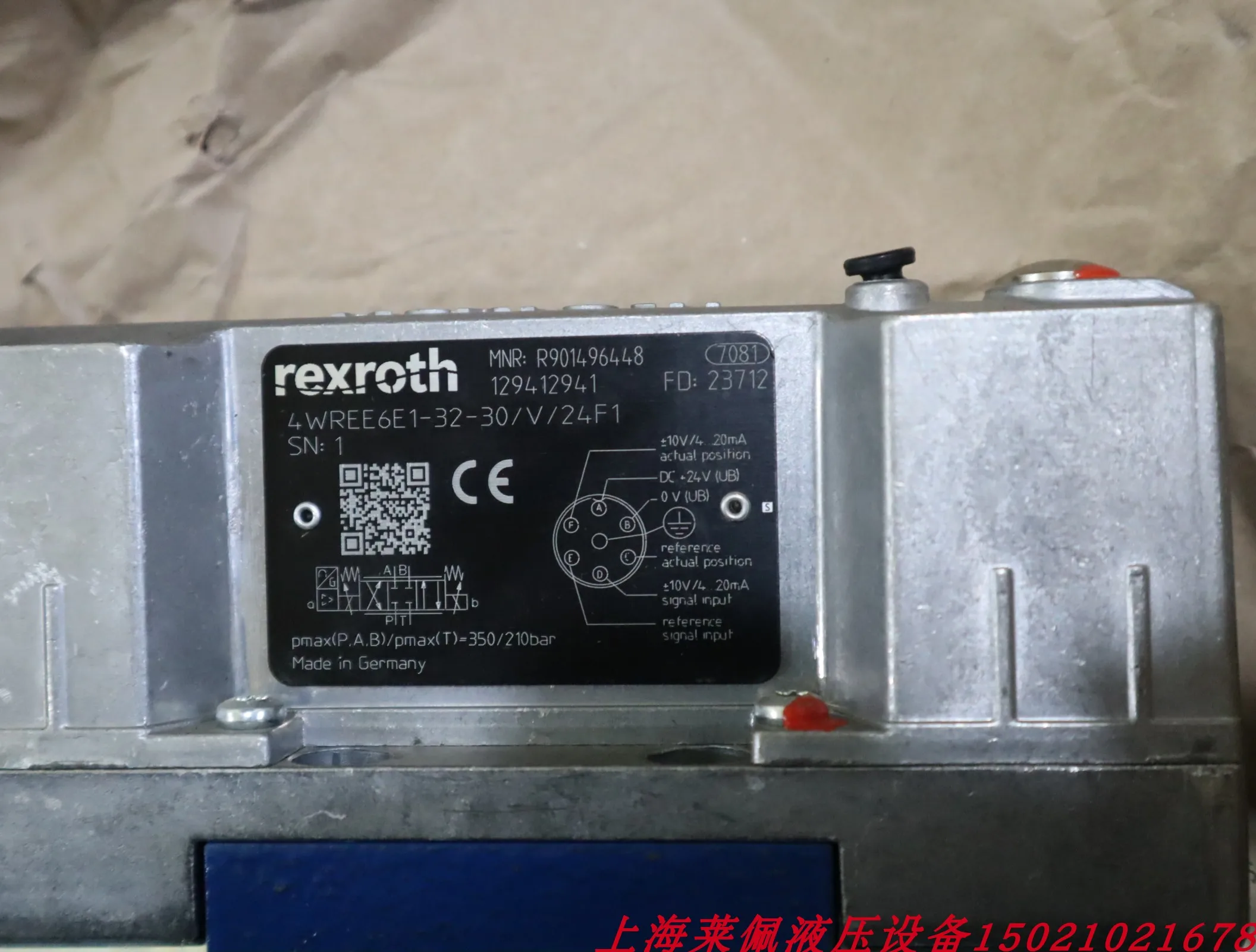 

R901514051 4WREE6E04-3X/V/24A 1 немецкий пропорциональный клапан Rexroth REXROTH