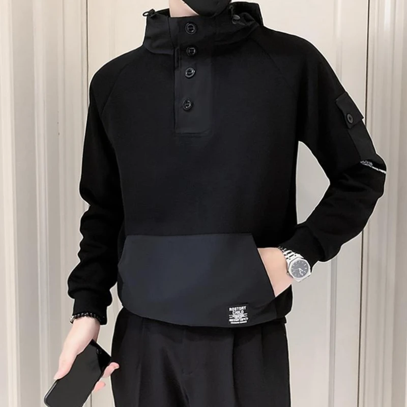 Sudaderas con capucha ajustadas para hombre, sudaderas Vintage de los años 90 sin marca divertidas Overfit Harajuku, moda de diseñador de Color Pastel, sudaderas de lana baratas para hombre