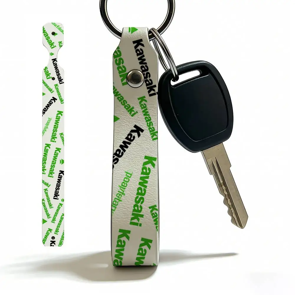 

Брелок для мотоцикла из мягкой искусственной кожи для Kawasaki, легкий держатель для ключей для скутеров и гоночных мотоциклов