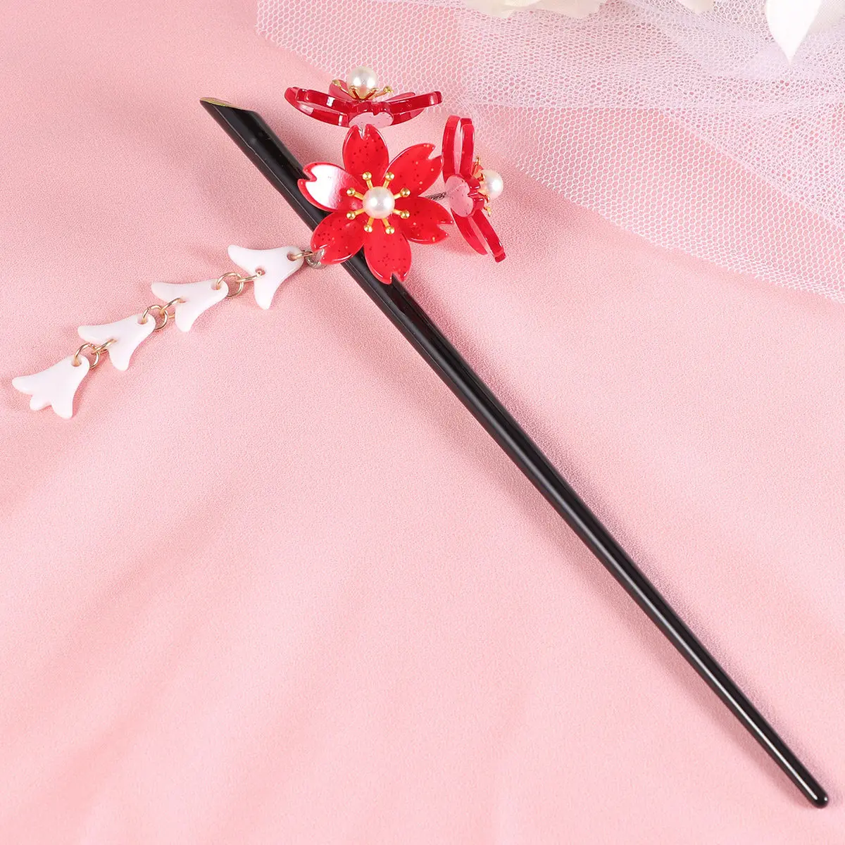 

Заколки для волос в виде цветов вишни, винтажные цветочные заколки для женщин, аксессуары для волос на свадьбу или вечеринку, женские цветочные заколки.