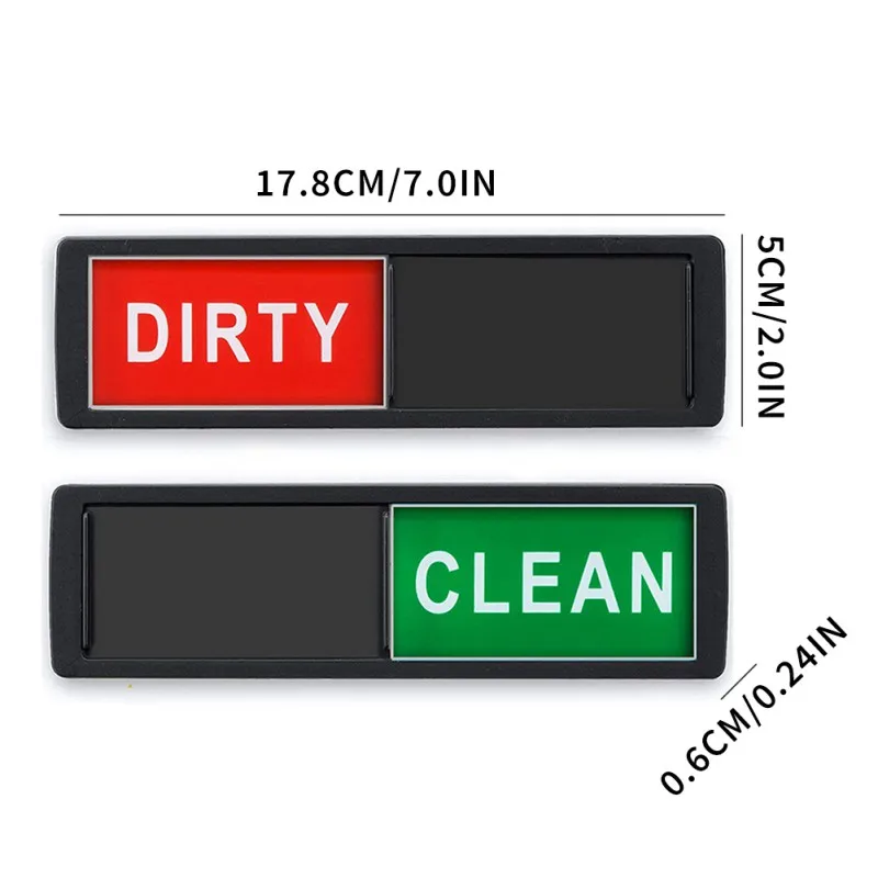 Dishwasher Magnet Clean Dirty Sign Non-Scratching Strong Magnet 2 Double-sided Dirty Clean Dishwasher Magnet Cover