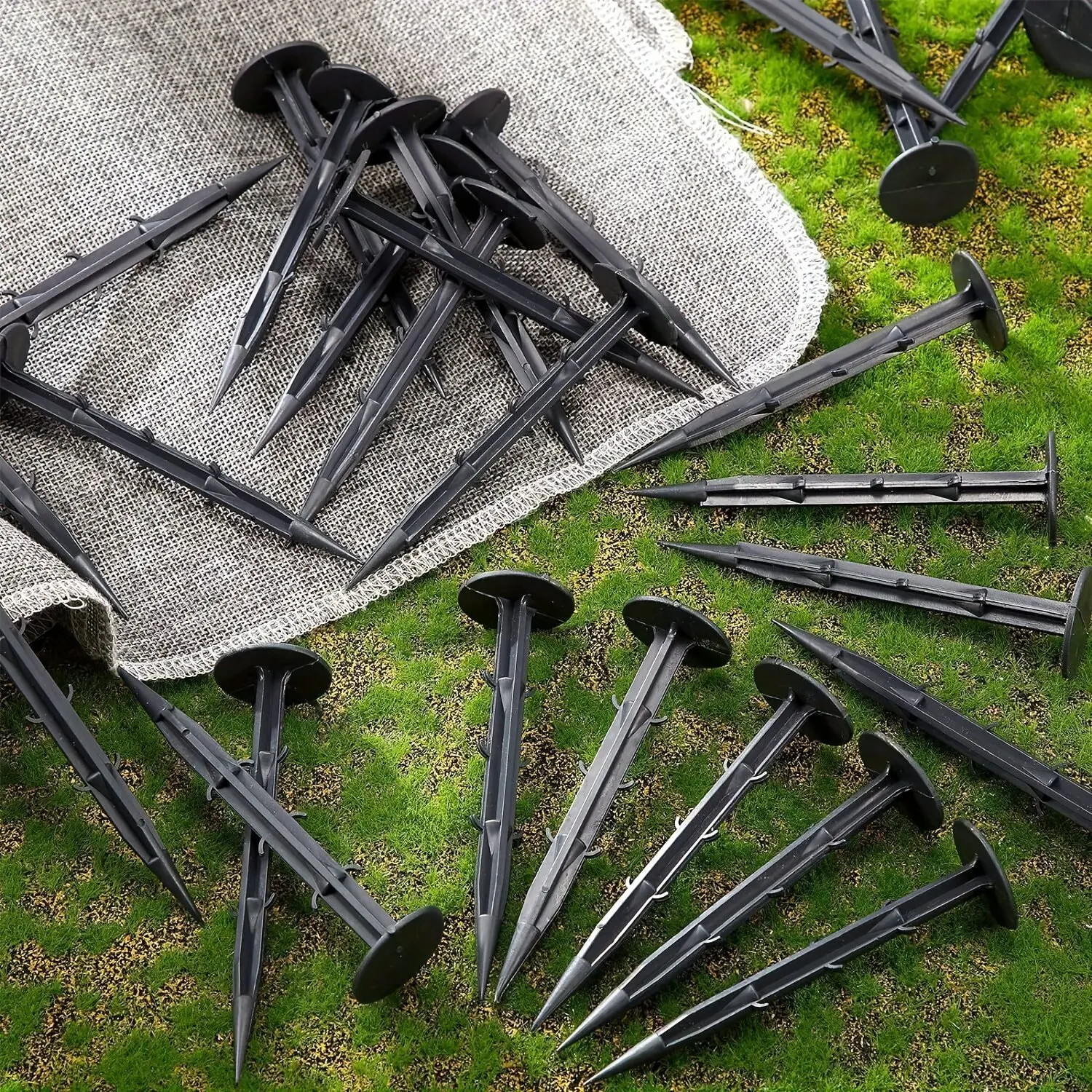 50pcs Fixed Tent Garden Supply Camping Cover Cloth Securing Stakes Fixed Garden Pegs Plastic Ground Nails Fixing Landscape