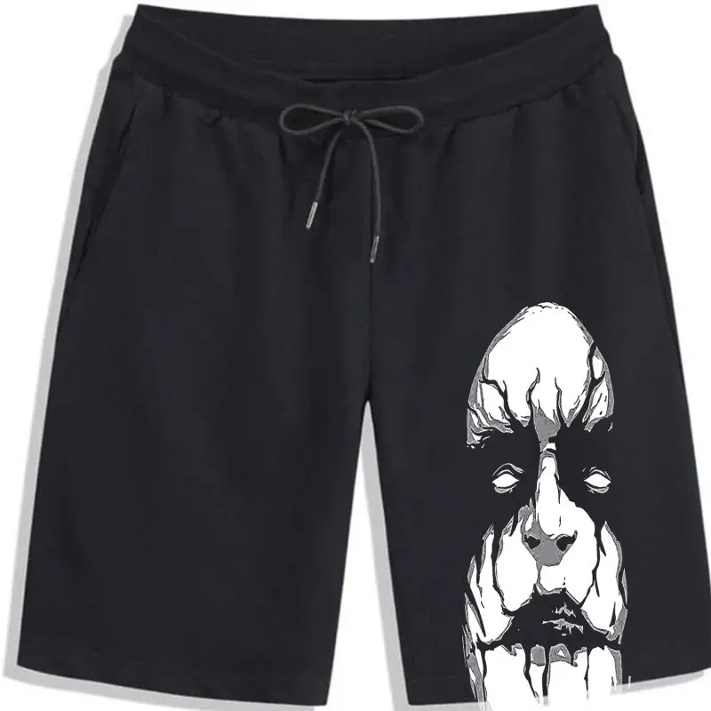 Men\'s Black Metal Shorts Rock Gothic Kiss Death Core Fifties Shorts Men\'s Casual Beach Pants Fashion Pull-Up Pants