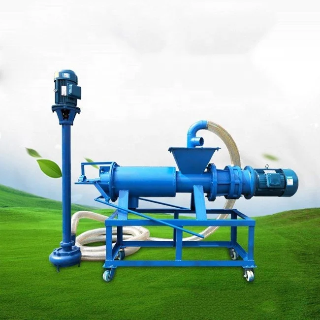 Poultry Waste Cow Manure Dewater Processing Machine Solid Liquid Separator For Animal Dung