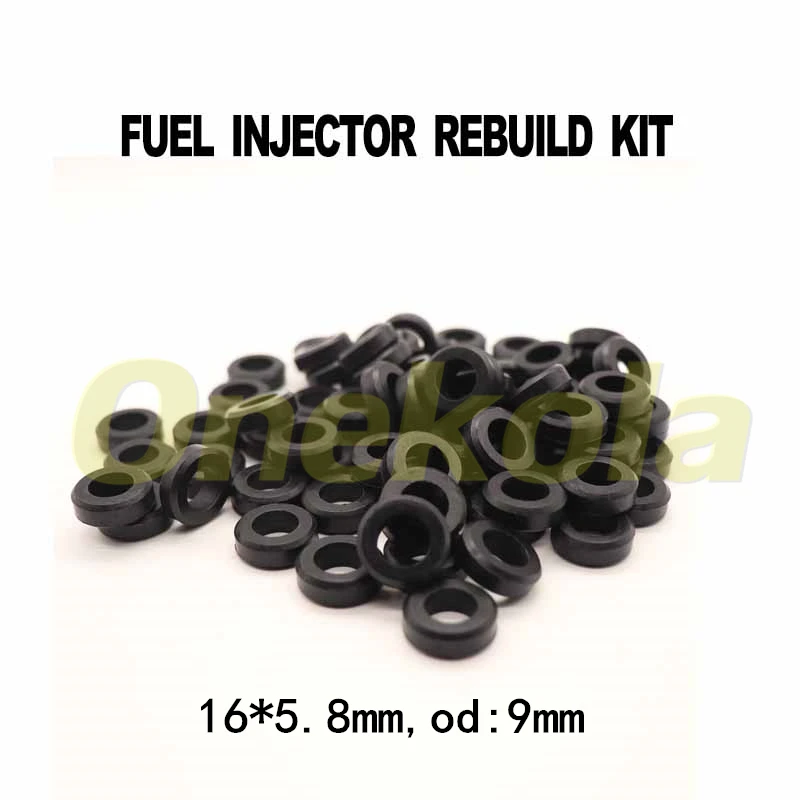 

500pieces fuel injector rubber seals for fuel injector repair kits (16*5.8mm,od:9mm)for Toyota Lexus Nissan Honda Mazda