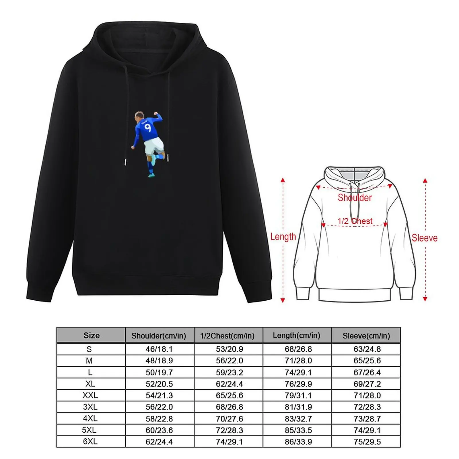 Jamie Vardy Pullover Hoodie japanese style new hooded tee