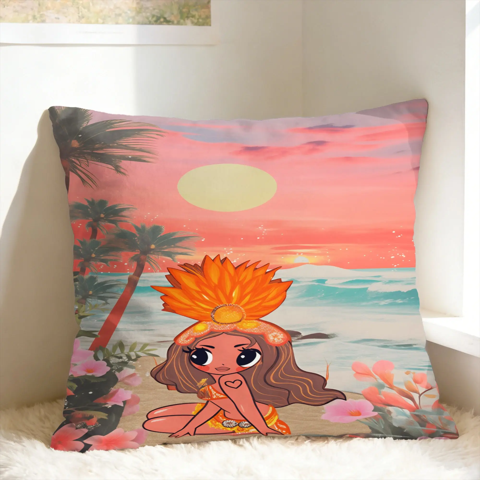 Pillow Cover KAROL G Tropicoqueta  Funny Pillow Case For Chair Sofa Home Decor Pillowcases