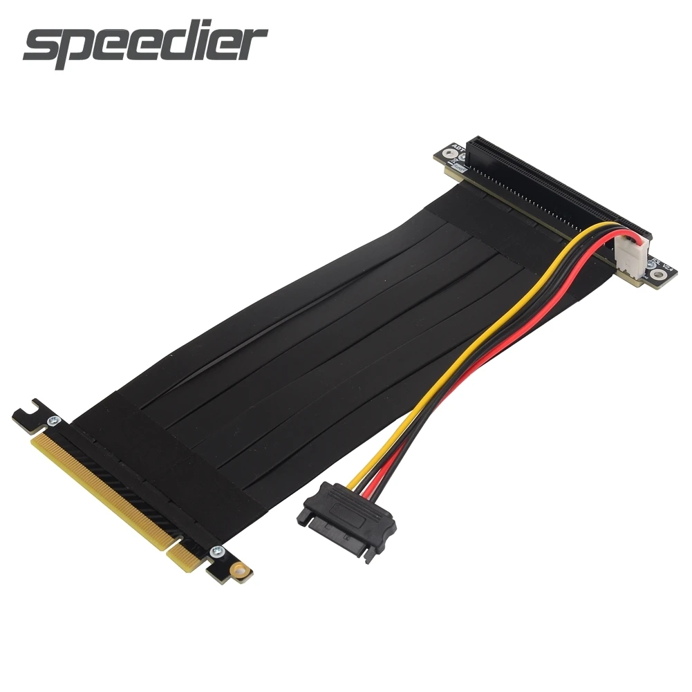 

Удлинительный кабель PCI-E x16 3,0 для графической карты, вертикальный ленточный кабель-удлинитель PCI Express 16x для Gen3.0 GTX R33SL-PW 5 ~ 100 см