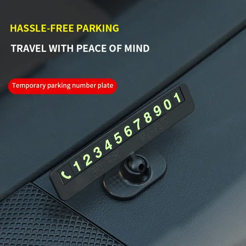 Car Temporary Parking Cards Car Phone Number Card Car Parking Phone Number Plate Car-styling Auto Accessories