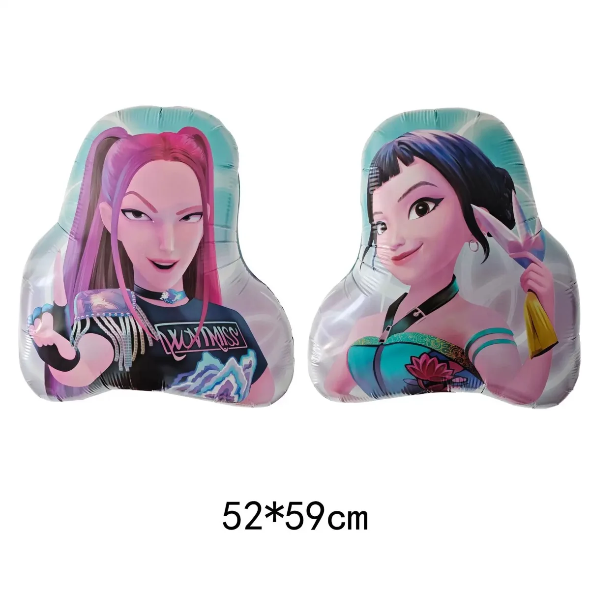 k-pop Demon Hunters Cartoon comic Theme Birthday Party Decorations set  Aluminum film balloon Girls Baby Shower Supplies