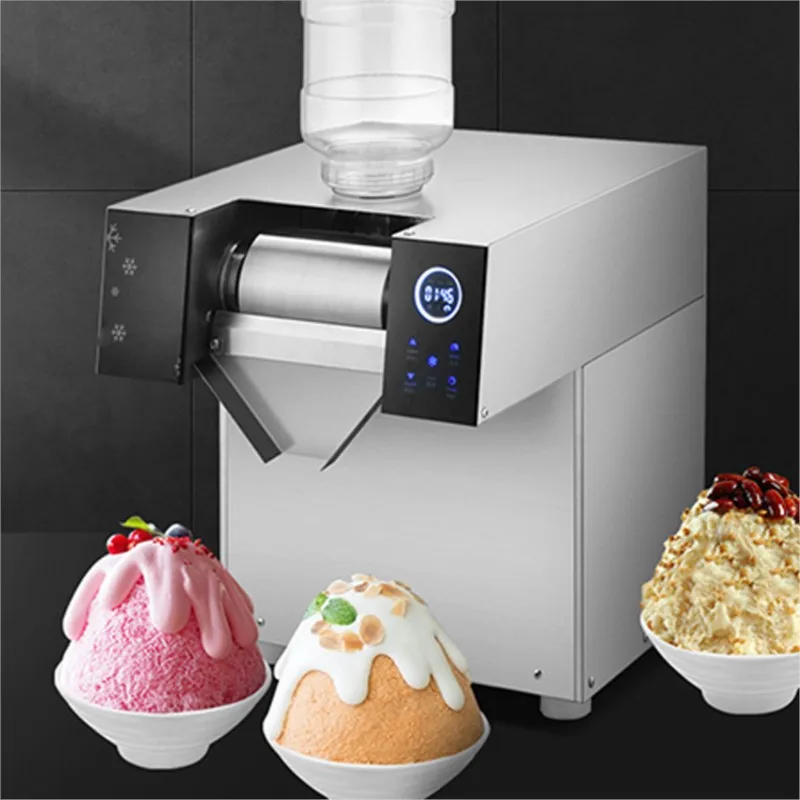 180/200kg/240/24h Commercial Snowflake Machine Snowflake Ice Machine Block Shaving Machine Ice Crusher Snow Ice Maker Machine 