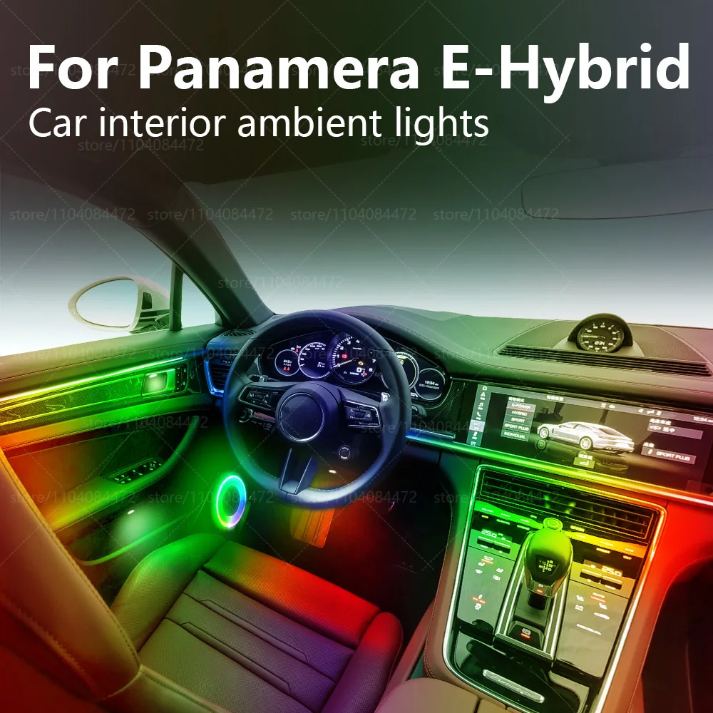 

For Panamera E-Hybrid 971 22in1 RGB Car Interior Acrylic Car Ambient Lights RGB Hidden Acrylic Strip Decoration Accessories