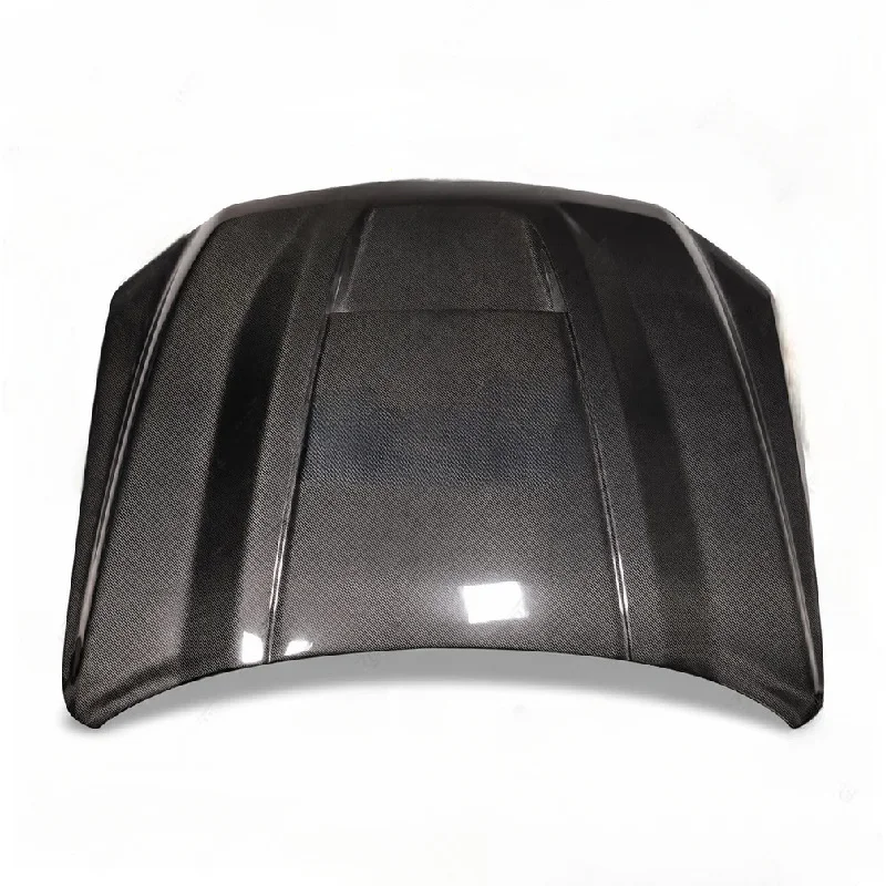 Carbon Fiber Engine Hood Bonnet Modified Upgrade Parts Fit 2019-2024 Ram 1500 Exterior Parts