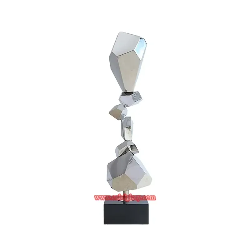 Abstract Geometric Resin Sculpture for Hotel Office Living Room Decor Elegant Realistic Easter Desk Decoration Craft Design