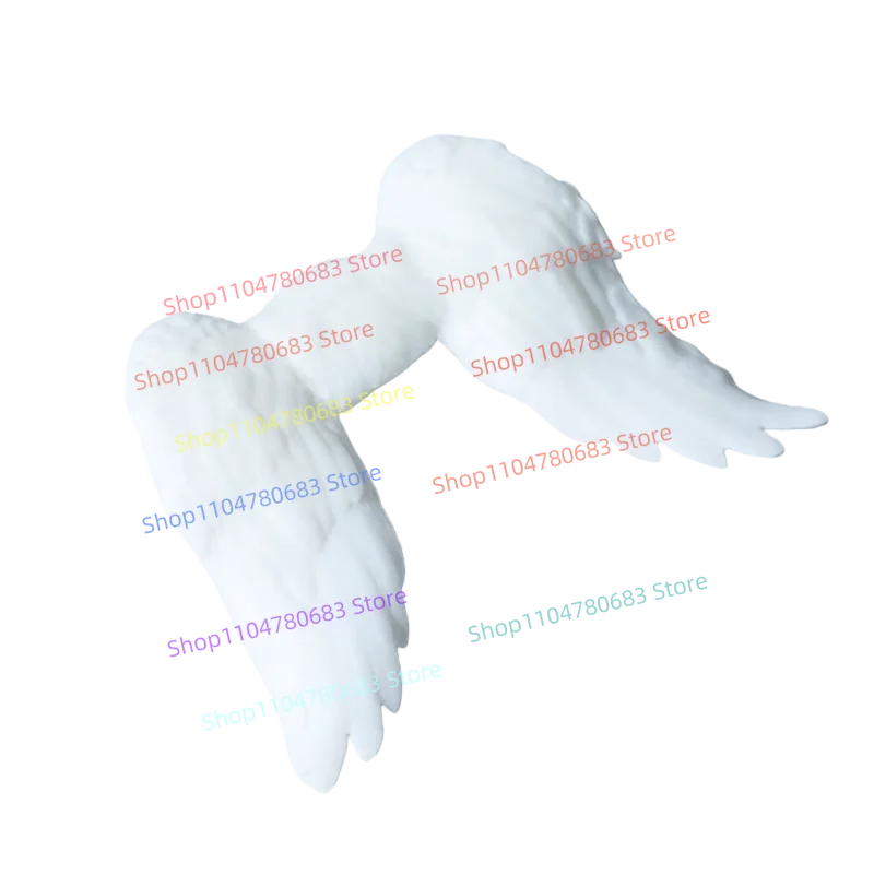 Klocki MOC Kawaii Anielskie Skrzydła Mini Figurka Model do Składania Ozdoba Akcesoria Anime Kreskówka Zabawka Prezent Świąteczny Kolekcjonerski