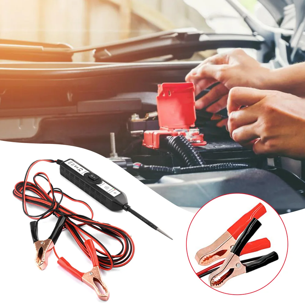 Car Electric Circuit Tester 6-24V DC Automotive Multi-function Drive Test Pen Car Voltage Tester Power Probe Diagnosis Scanner