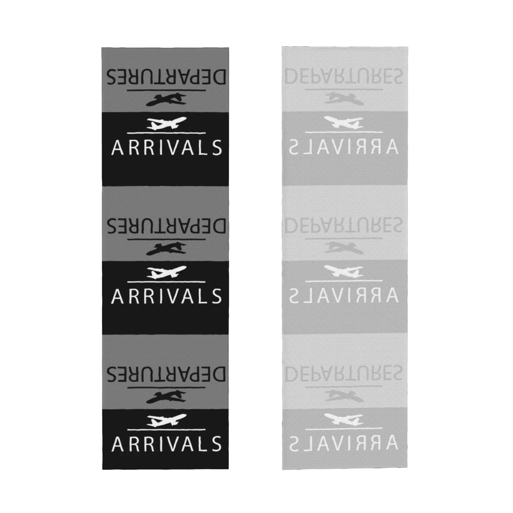 Arrivals and Departures Cold Exercise Towel Face Towel Quick Drying Aviation Departure Yoga Breathable Cold Towel