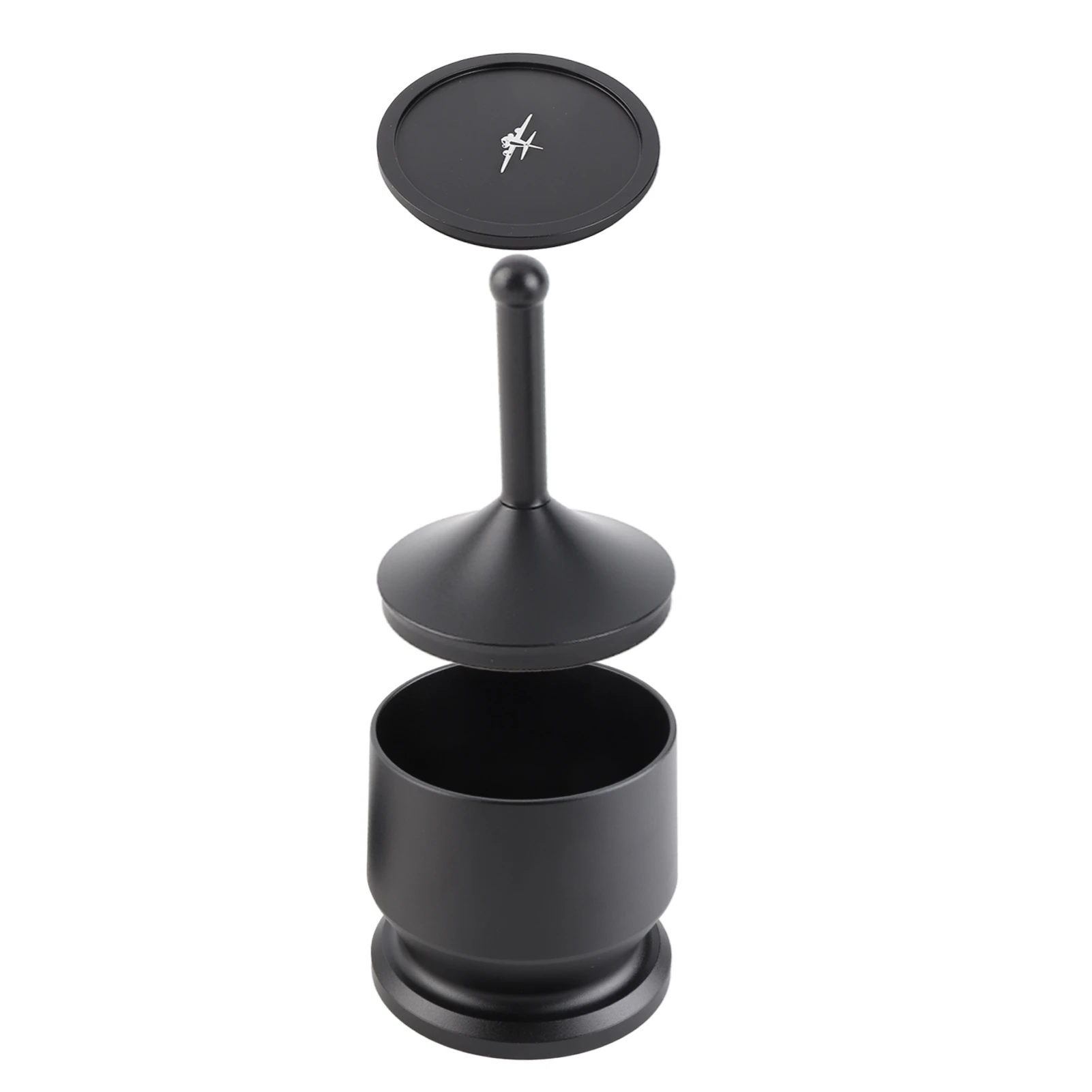 

58mm Aluminium Alloy Coffee Powder Picker Dosing Cup with Dosing Ring Coffee Powder Receiver Container Press Coffee