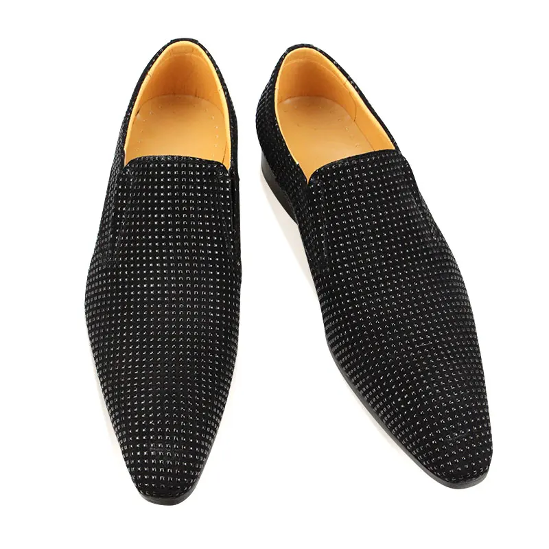 Classic Style Male Dress Casual Shoes Wedding Party Customized Handmade One-step Fashion Loafers  Luxury Point Toe Footwear