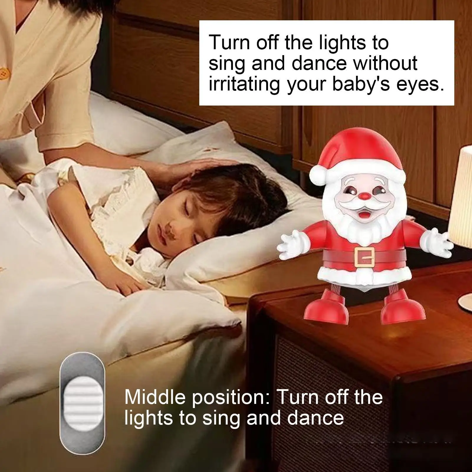 

Christmas Toys 7.87Inch Christmas Electric Dolls Game Lighted Festive Doll For Festival Indoor Family Home Holiday Party Table