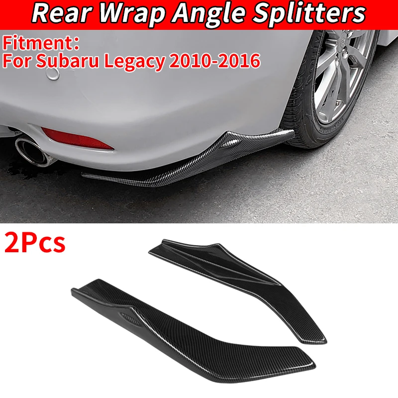 

For Legacy 2010-2016 2014 Car Rear Bumper Splitters Trunk Lip Spoiler Wing Diffuser Wrap Angle Anti-Collision Protection