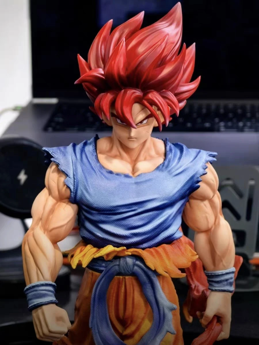 JT Statue Dragon Ball Z Son Goku Figure Goku Blue Jt Led Base Super Saiyan Action Figures Collection Model Luminous Toy Gift - view 5