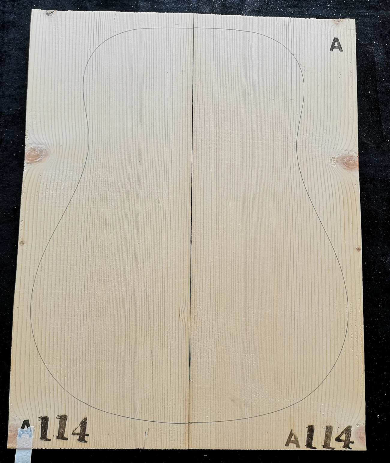 Class A full veneer guitar spruce panel Germany European Alps spruce Making guitar accessories materials