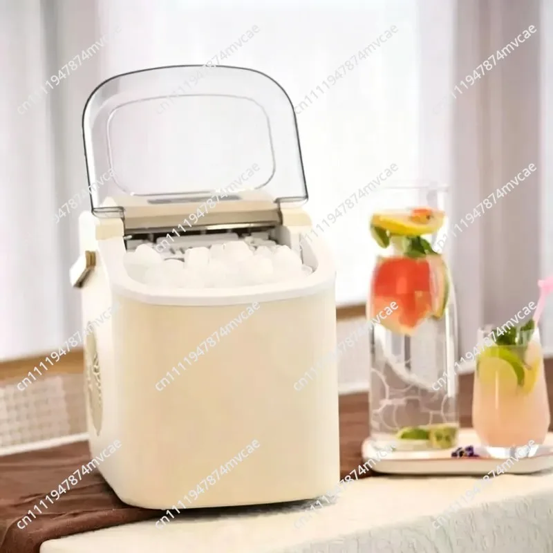 Portable Ice Maker 16M Ice Cubes Adjustable Self-Cleaning 1.3L