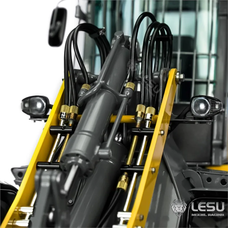 LESU MCL8 Aoue-MCL8 1/14 RC Hydraulic Metal Loader Kit Unpainted Unassembled Construction Truck Model Light Sound Motor ESC Toy